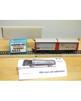 Märklin 4633, wagon à toits et parois coulissants type Klmmgks 66  DB  neuf  BO