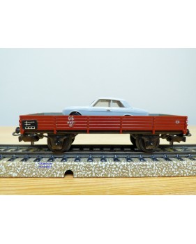 Märklin métal 4617 Wagon surbaissé EVS DB BO