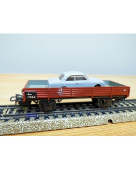 Märklin métal 4617 Wagon surbaissé EVS DB BO
