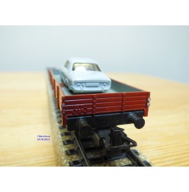 Märklin métal 4617 Wagon surbaissé EVS DB BO