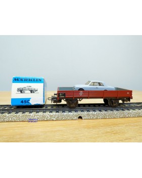 Märklin métal 4617 Wagon surbaissé EVS DB BO