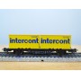 Märklin 4670, wagon porte containers type Berlin  et conteneurs 20'   INTERCONT  DB   BO