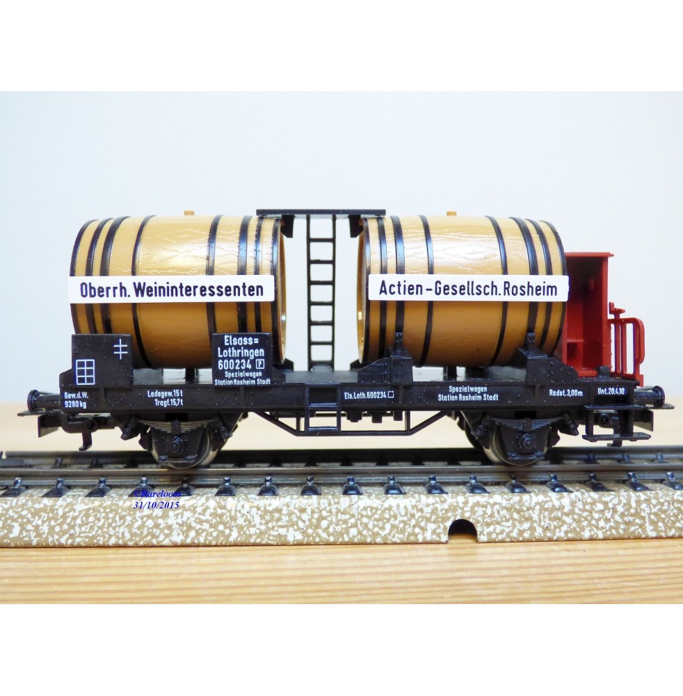Märklin 48944 wagons plats type Bt 10 conteneurs à bière Königsbacher DB BO