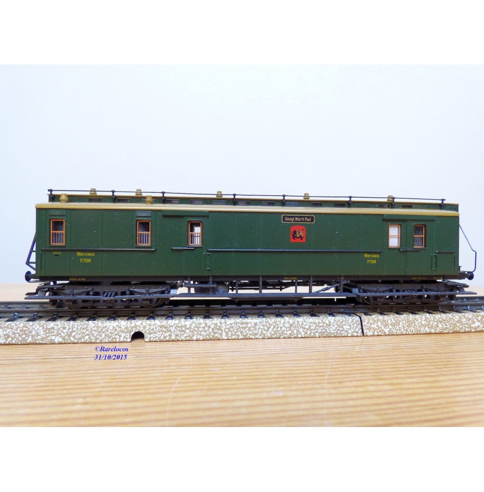 MÄRKLIN   4229,  fourgon postal à guérite K.W.P.   neuf  BO