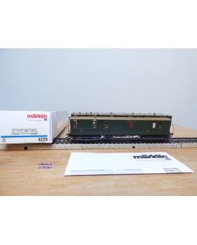 MÄRKLIN   4229,  fourgon postal à guérite K.W.P.   neuf  BO