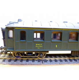 POCHER  201/ 2 SM, rare voiture OCEM à rivets 1 Cl. SNCF  BO