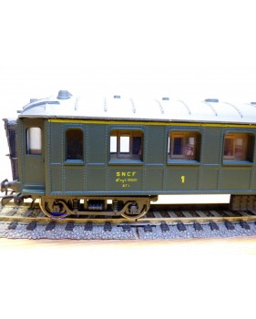 POCHER  201/ 2 SM, rare voiture OCEM à rivets 1 Cl. SNCF  BO