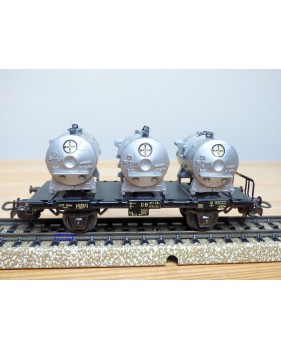 Märklin 4520 . 2,  wagon porte conteneurs BAYER   DB 