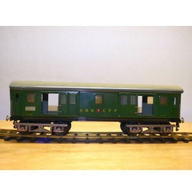 BUCO 8626, voiture de 2 ème classe avec éclairage intérieur et feu de fin de convoi  SBB  BO