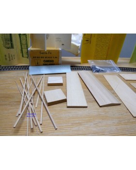 Camino Scale Models HP-82, wagon couvert en bois ( Boxcar ) de 40 ' AT&SF Santa Fé  Neuf BO
