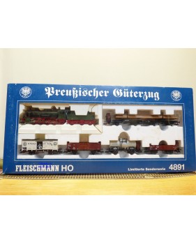 FLEISCHMANN  4891 , coffret  Preussischer Güterzug  DRG   neuf   BO
