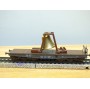 Märklin 84866,  wagon plat pour charges lourdes avec cloche   DR  neuf  BO 