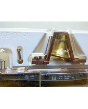 Märklin 84866,  wagon plat pour charges lourdes avec cloche   DR  neuf  BO 