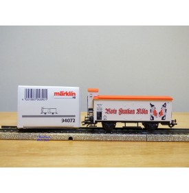 Märklin 94072 / 2000717,  wagon couvert  à guérite Rote Funken Köln  neuf   BO
