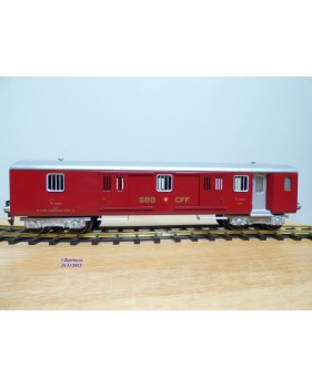 HAG 820 . 2,  Fourgon allégé (Leichtstahlwagen)    rouge   SBB   BO