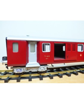 HAG 820 . 2,  Fourgon allégé (Leichtstahlwagen)    rouge   SBB   BO