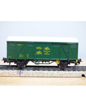 Märklin 4491, wagon couvert type Ukks  transport de vélos  CFL  neuf   BO