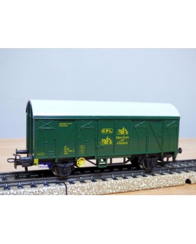 Märklin 4491, wagon couvert type Ukks  transport de vélos  CFL  neuf   BO