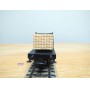 Märklin 4665, couplage de 2 wagons à traverses pivotantes chargé de planches   neuf   BO