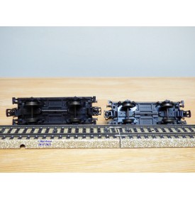 Märklin 4665, couplage de 2 wagons à traverses pivotantes chargé de planches   neuf   BO