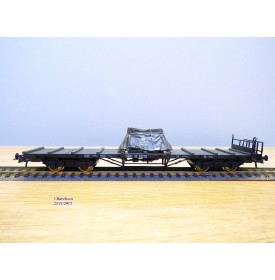 ROCO 47725, wagon plat ancien type SS avec chargement bâché  ÖBB   BO