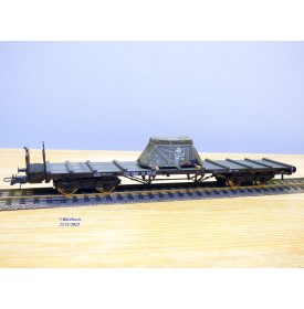 ROCO 47725, wagon plat ancien type SS avec chargement bâché  ÖBB   BO