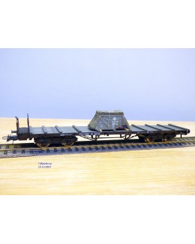 ROCO 47725, wagon plat ancien type SS avec chargement bâché  ÖBB   BO