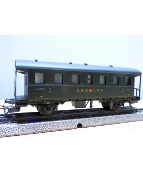 Voiture à plate formes 3 Kl. SBB N° 5411