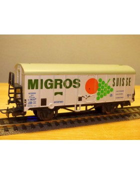 LILIPUT 224 , wagon couvert réfrigérant  type Ibes  MIGROS   FS BO