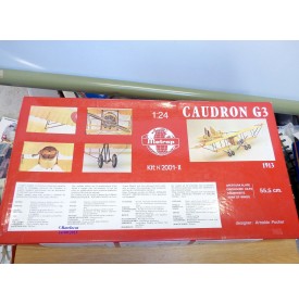 METROPOLITAN / METROP / POCHER 2001 X , chasseur français CAUDRON G3  BO  1/24 ème 