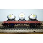 ELECTROTREN  1004 wagon plat chargé de 3 citernes SEMAT  RENFE BO