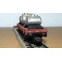 ELECTROTREN  1004 wagon plat chargé de 3 citernes SEMAT  RENFE BO