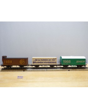 Märklin  4488, coffret 3 wagons cinquantenaire de la SNCF  SNCF neuf  BO 