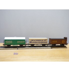 Märklin  4488, coffret 3 wagons cinquantenaire de la SNCF  SNCF neuf  BO 