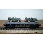 ELECTROTREN  1009 wagon plat chargé de 2 Jeeps  RENFE BO
