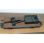 ELECTROTREN  1010 wagon plat chargé d'un Mercedes Benz Unimog et d'un canon RENFE BO