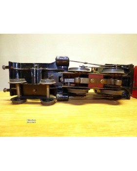 FABRE & MARESCOT  ???, coffret ETAT : 1 loco 220, 4 voitures, rails et alimentation BO