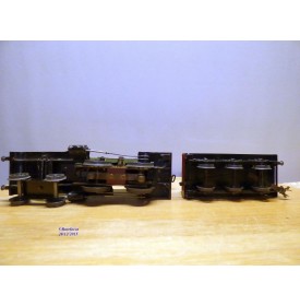 FABRE & MARESCOT ,,??, coffret ETAT : 1 loco 220, 4 voitures, rails et alimentation BO