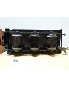FABRE & MARESCOT  ???, coffret ETAT : 1 loco 220, 4 voitures, rails et alimentation BO