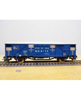 ELECTROTREN  1452,  wagon couvert  réfrigérant  CERVEZAS  MORITZ   RENFE    neuf  BO