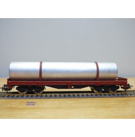 ELECTROTREN 5124,  wagon plat chargé d' un tube métallique  RENFE   neuf  BO