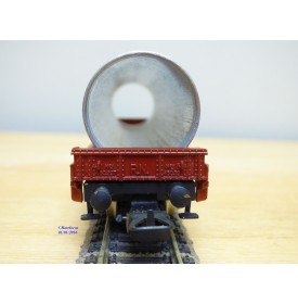 ELECTROTREN 5124,  wagon plat chargé d' un tube métallique  RENFE   neuf  BO