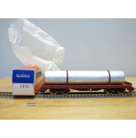 ELECTROTREN 5124,  wagon plat chargé d' un tube métallique  RENFE   neuf  BO