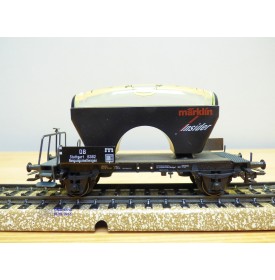 Märklin Insider 46582,  wagon plat à niveau à bulles  DB  Neuf  BO