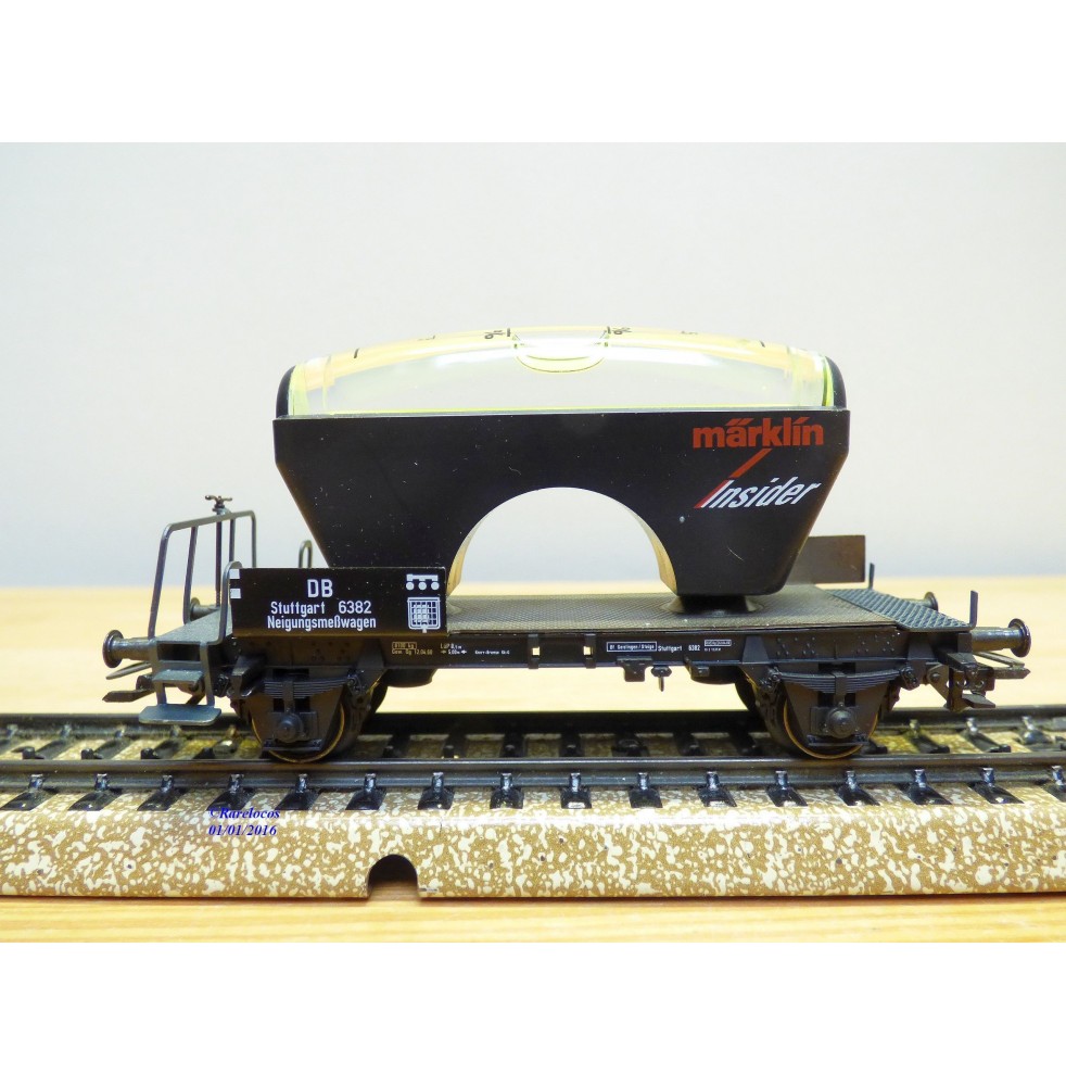Märklin métal 4617 Wagon surbaissé EVS DB BO