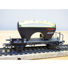 Märklin métal 4617 Wagon surbaissé EVS DB BO
