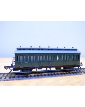 FLEISCHMANN 1406-1a, voiture ancienne à portières latérales à 2 essieux  2 / 3 Kl.   DB   BO