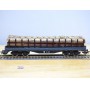 ELECTROTREN 5124,  wagon plat chargé de troncs d'arbre   RENFE   neuf   BO