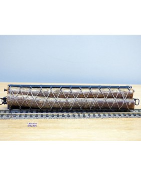 ELECTROTREN 5124,  wagon plat chargé de troncs d'arbre   RENFE   neuf   BO