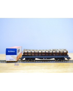 ELECTROTREN 5124,  wagon plat chargé de troncs d'arbre   RENFE   neuf   BO
